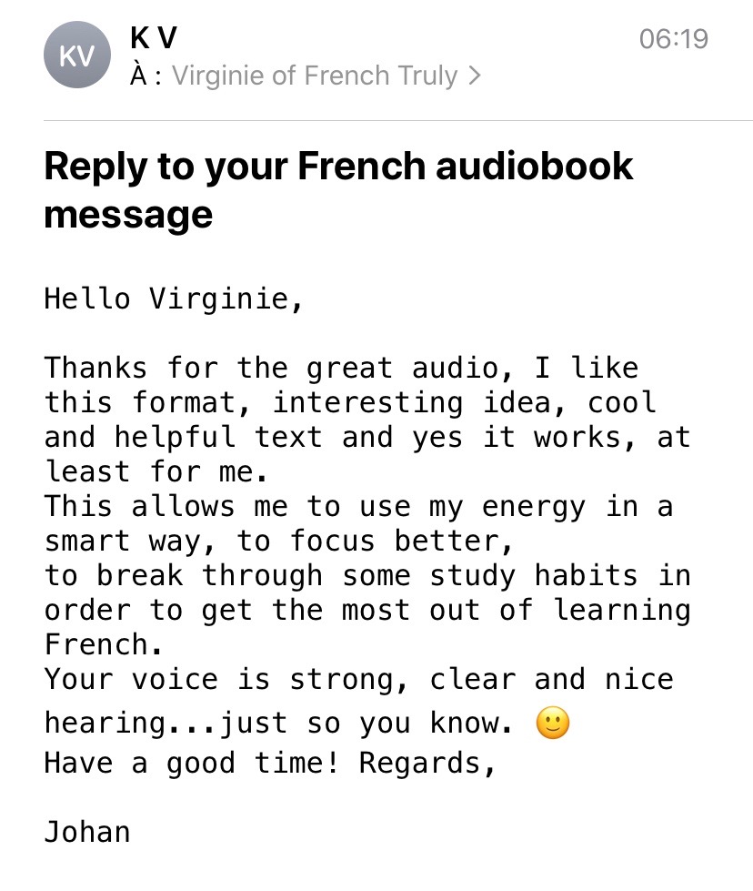 French audiobook